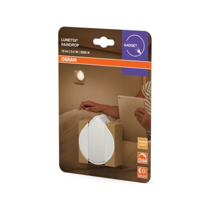 Osram - LED Нічник у розетку з регулюванням яскравості LUNETTA LED/0,5W/230V