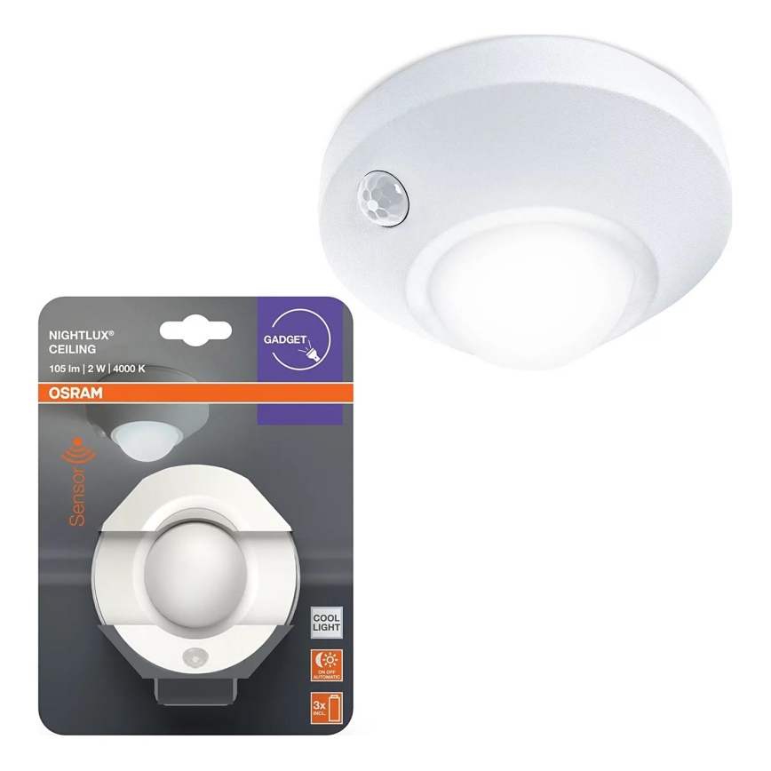 Osram - LED-ночник с датчиком NIGHTLUX LED/2W/3xAA белый