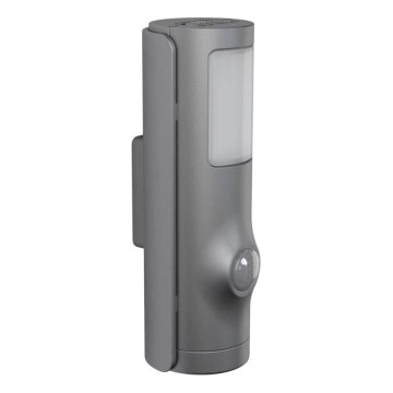 Osram - LED ориентационный светильник с датчиком NIGHTLUX LED/0,35W/3xAAA IP54 серебристый