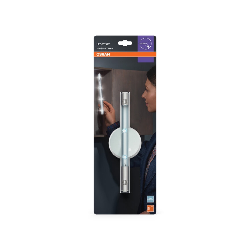 Osram - LED орієнтаційний світильник LEDSTIXX LED/0,6W/3xAAA