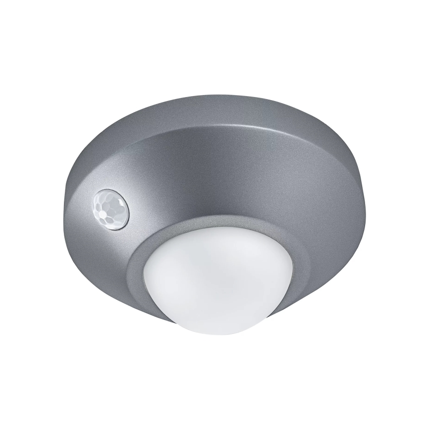Osram - LED нічник з датчиком NIGHTLUX LED/2W/3xAA сріблястий