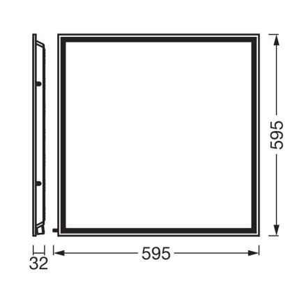 Osram - LED панель для подвесного потолка ESSENTIAL LED/50W/230V 3000/4000/6500K 60x60 cm