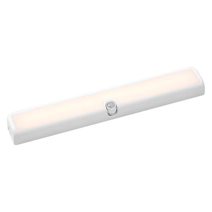 Osram - LED світильник під шафу з регулюванням яскравості та датчиком руху і сутінків LINEAR LED/3,8W/5V/3xAA 3000K 30 cm білий