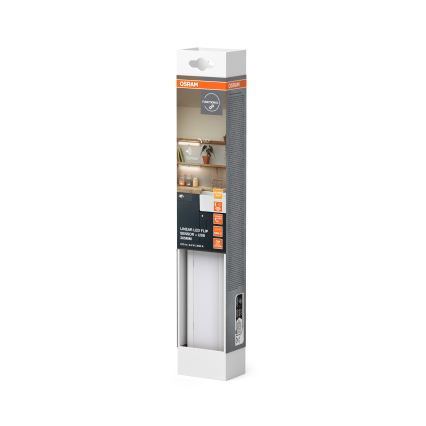 Osram - LED світильник під шафу з регулюванням яскравості та датчиком руху і сутінків LINEAR LED/3,8W/5V/3xAA 3000K 30 cm білий