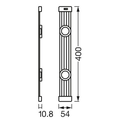 Osram - диммируемый LED‑светильник для установки под шкафы с датчиком движения LINEAR MAGNET LED, 7 Вт, 230 В, 4000 K, 40 см, белый
