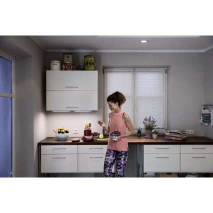 Osram - LED-светильник для установки под шкаф с датчиком движения и датчиком сумерек LINEARLED LED/1,9W/6V 4xAA 4000K 21,4 см белый