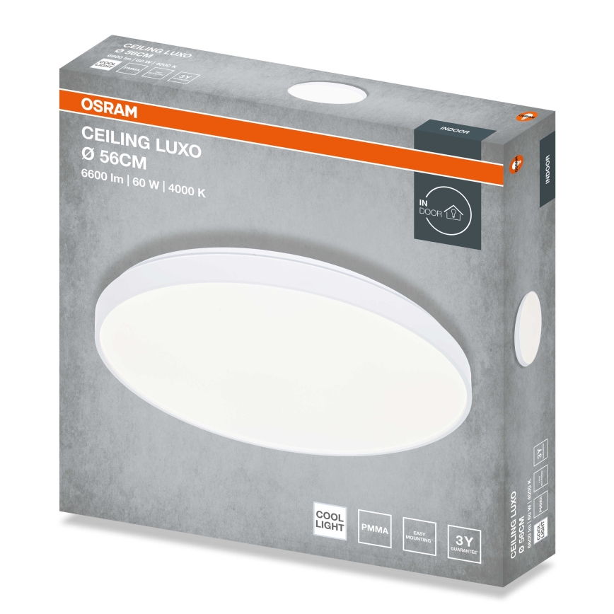 Osram - LED потолочный светильник CEILING LUXO, 60 Вт/230 В, диаметр 56 см, белый