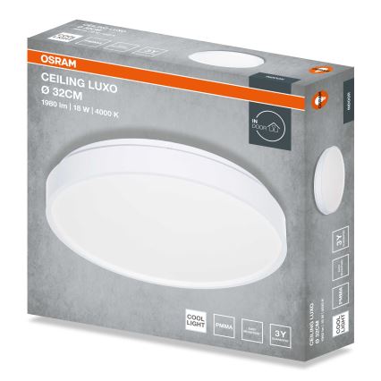 Osram - LED потолочный светильник CEILING LUXO LED/18W/230V Ø 32 см белый