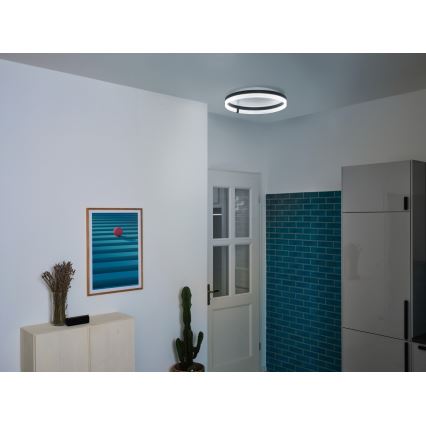 Osram - LED-потолочный светильник DECOR CIRCLE, 32 Вт, 230 В, 3000/4000/6500 K, диаметр 50 см, черный/белый