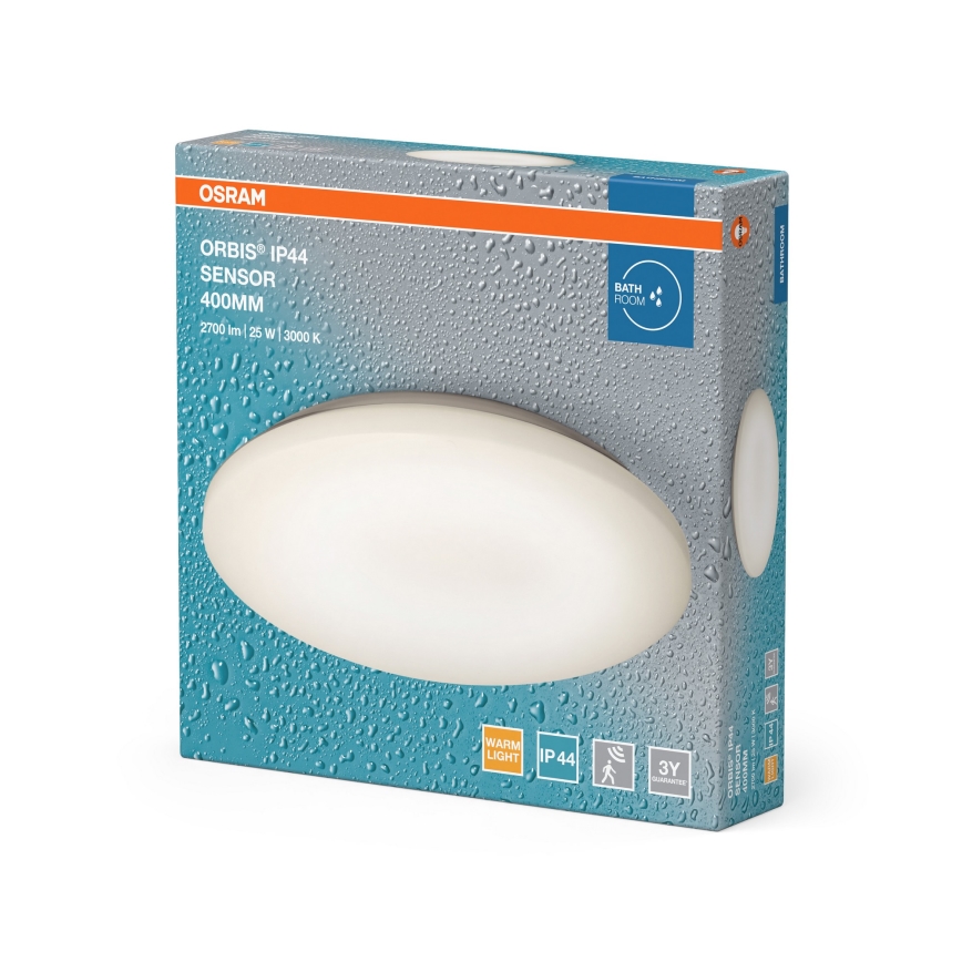 Osram - светодиодный потолочный светильник для ванной с датчиками движения и сумерек ORBIS LED/25W/230V IP44