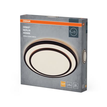 Osram - LED потолочный светильник ORBIS BERLIN LED/36W/230V Ø 49,2 см черный
