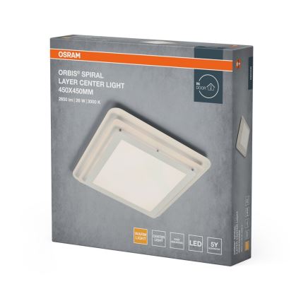 Osram - LED потолочный светильник ORBIS SPIRAL LED/26Вт/230В 45x45 см белый