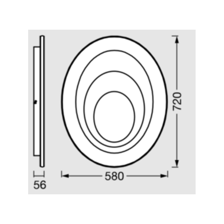 Osram - LED потолочный светильник ORBIS SPIRAL LED/63W/230V белый