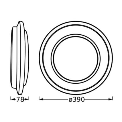 Osram - LED-потолочный светильник ORBIS BERLIN LED/24W/230V, диаметр 39 см