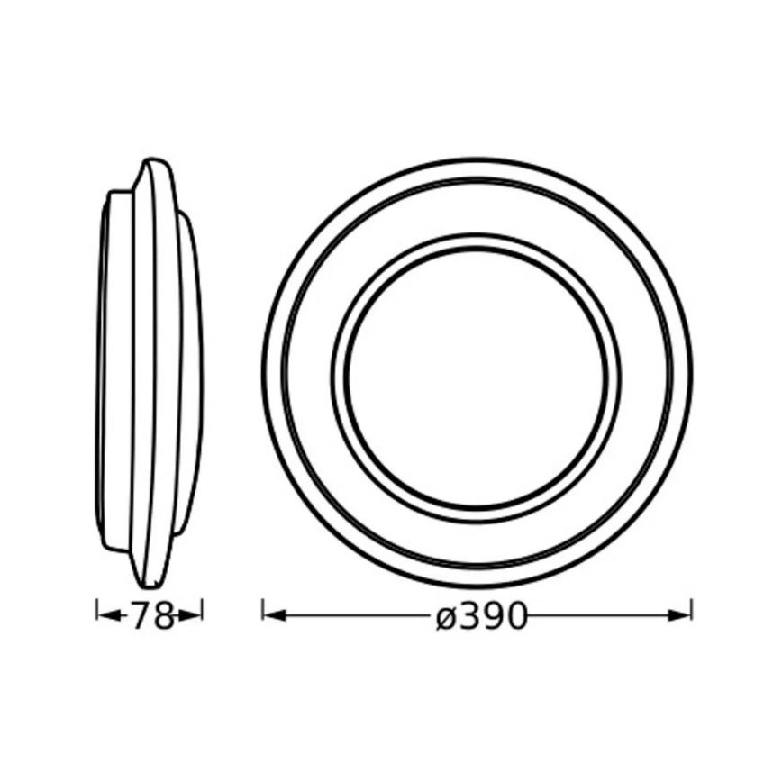 Osram - LED-потолочный светильник ORBIS BERLIN LED/24W/230V, диаметр 39 см