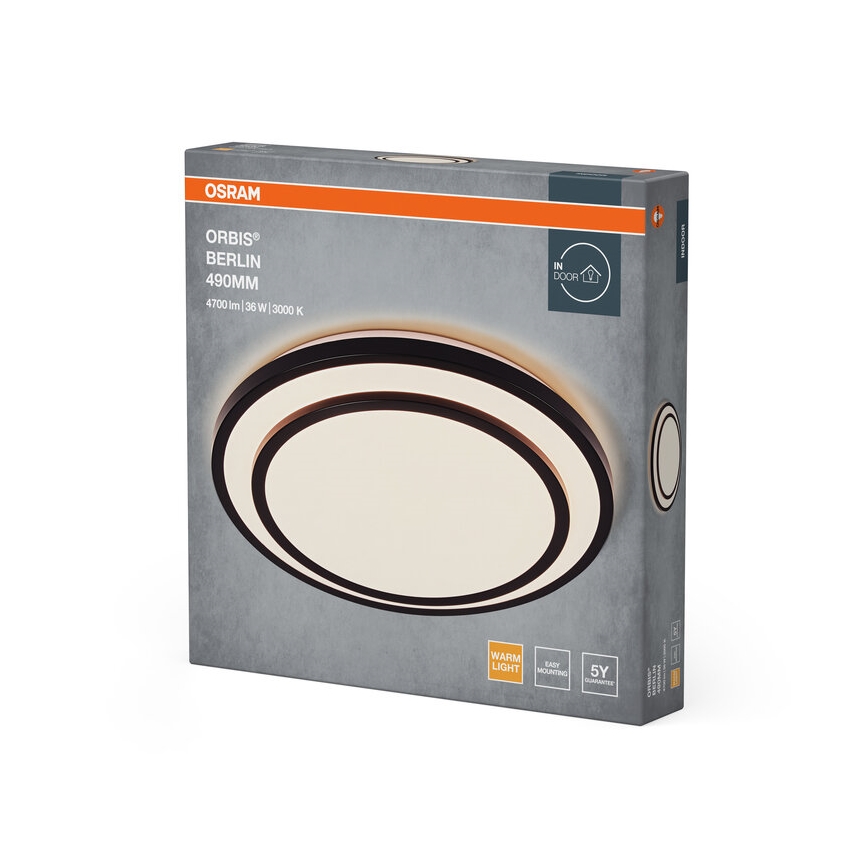 Osram - LED потолочный светильник ORBIS BERLIN LED/36W/230V Ø 49,2 см черный