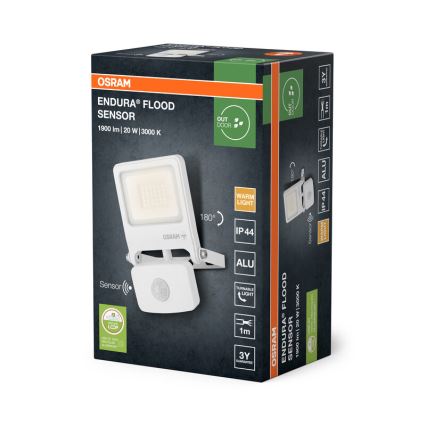 Osram - LED-прожектор із датчиком ENDURA LED/20W/230V 3000K IP44