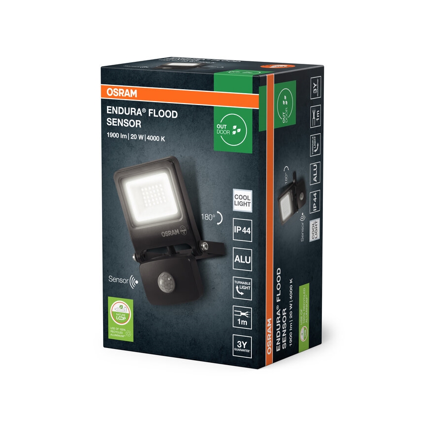 Osram - LED прожектор с датчиком ENDURA LED/20W/230V 4000K IP44
