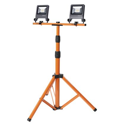 Osram - LED прожектор с держателем TRIPOD 2xLED/20W/230V 4000K IP65 оранжевый/антрацит