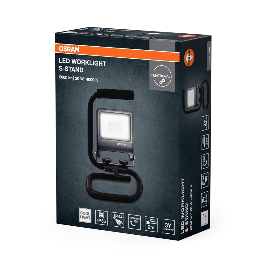 Osram - LED-прожектор с кронштейном S-STAND LED/20W/230V 4000K IP65 антрацит