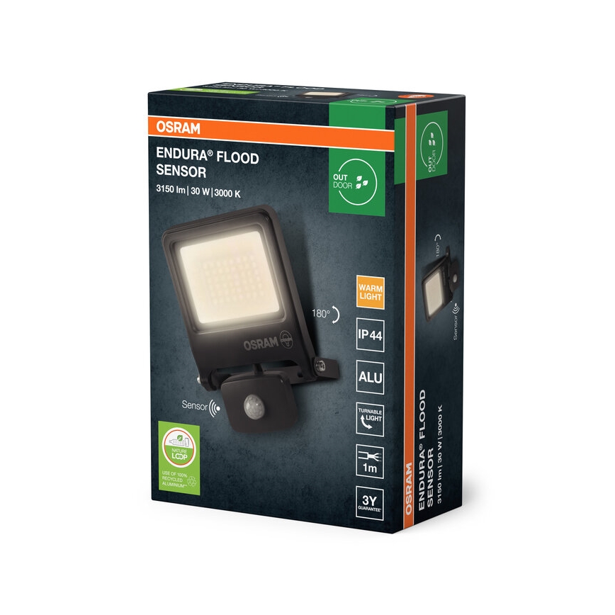 Osram - LED прожектор з датчиком ENDURA LED/30W/230V 3000K IP44
