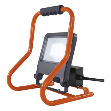 Osram - LED прожектор з кронштейном і розетками R-STAND LED/50W/230V 4000K IP44 помаранчевий/антрацит