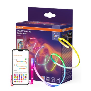 Osram - LED RGB диммируемая лента SMART+ MAGIC FLEX 3m LED/15,5W/230V Wi-Fi + пульт дистанционного управления