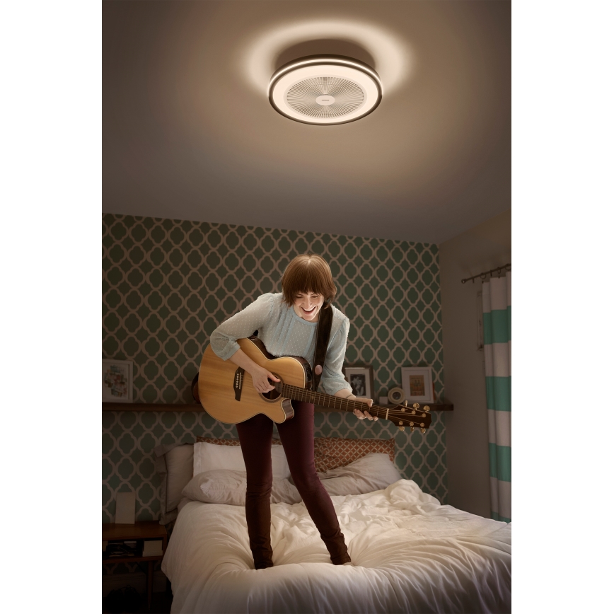 Osram - регульований світлодіодний стельовий світильник з вентилятором MURLAN LED/26W/230V 3000-6500K + пульт дистанційного керування