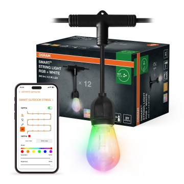 Osram - LED RGB зовнішня гірлянда з регульованою яскравістю SMART+ STRING 12xLED/230V 7,47m IP44 Wi-Fi