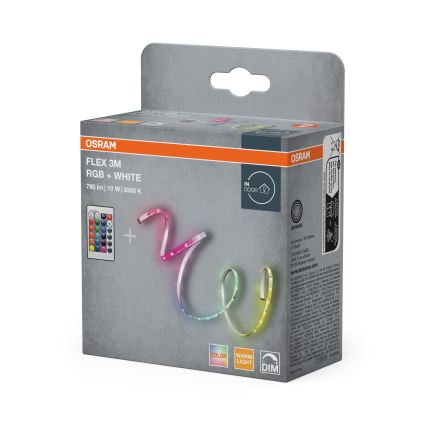 Osram - LED RGBW диммируемая лента FLEX 3 м LED/10 Вт/230 В + пульт дистанционного управления