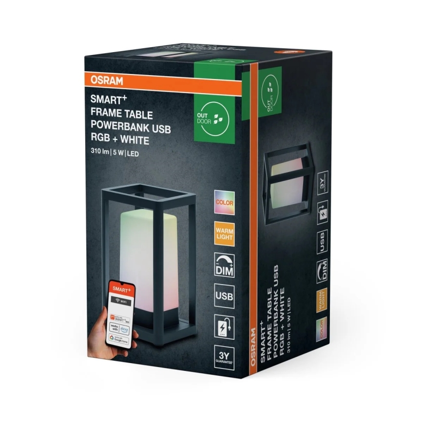 Osram - LED RGBW Диммируемая настольная лампа SMART+ LED/5W/5V 3000K IP44 Wi-Fi