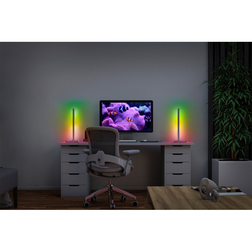Osram - диммируемая LED RGBW настольная лампа SMART+ MAGIC LED/7,5W/230V 2700-6500K серебристая Wi-Fi + пульт дистанционного управления