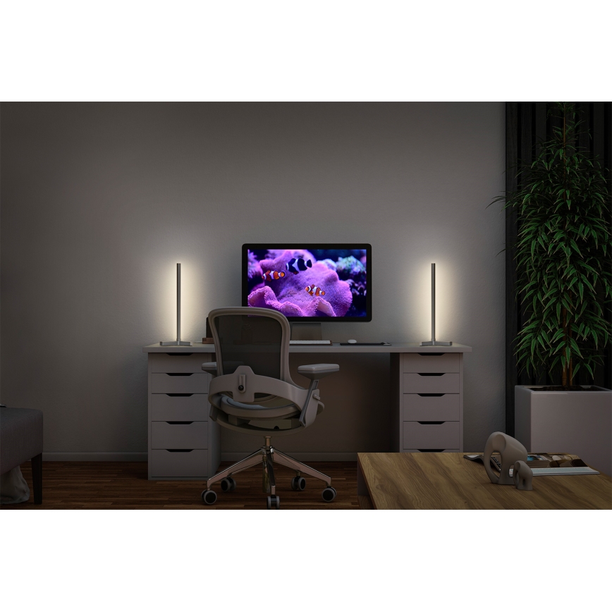 Osram - диммируемая LED RGBW настольная лампа SMART+ MAGIC LED/7,5W/230V 2700-6500K серебристая Wi-Fi + пульт дистанционного управления