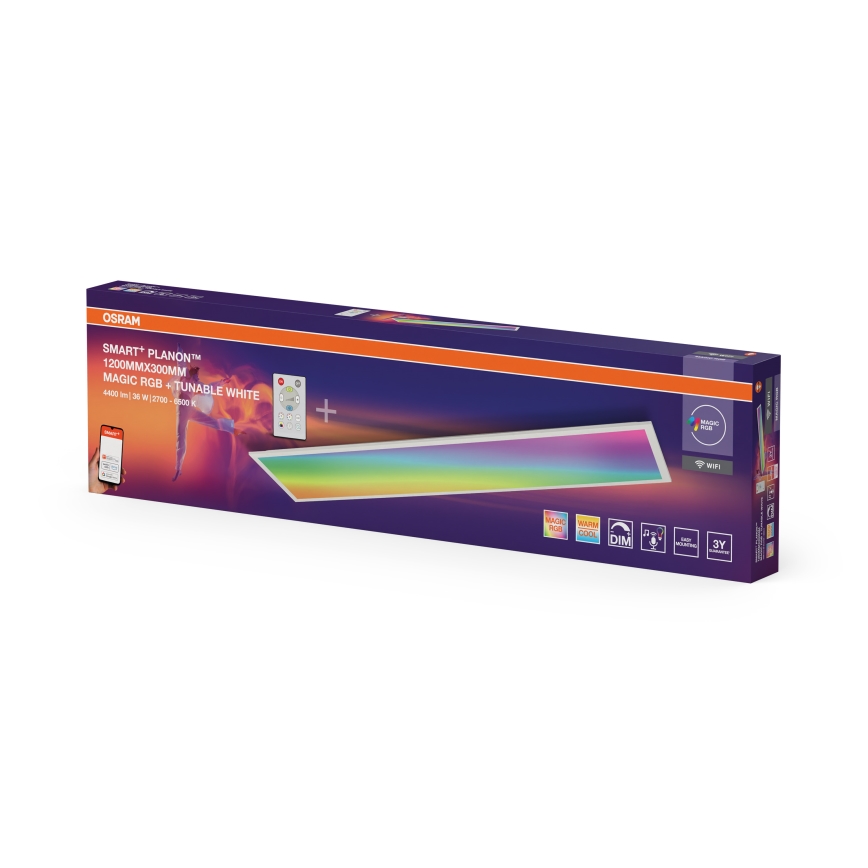 Osram - LED RGBW диммируемый потолочный светильник SMART+ MAGIC LED/36 Вт/230 В 2700-6500K Wi-Fi + пульт дистанционного управления
