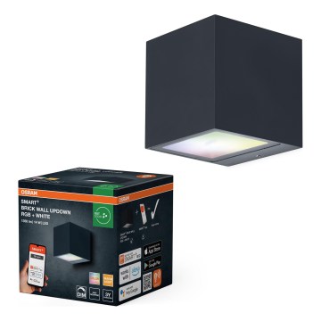 Osram - LED RGBW диммируемый уличный настенный светильник SMART+ BRICK LED/14W/230V IP44 Wi‑Fi