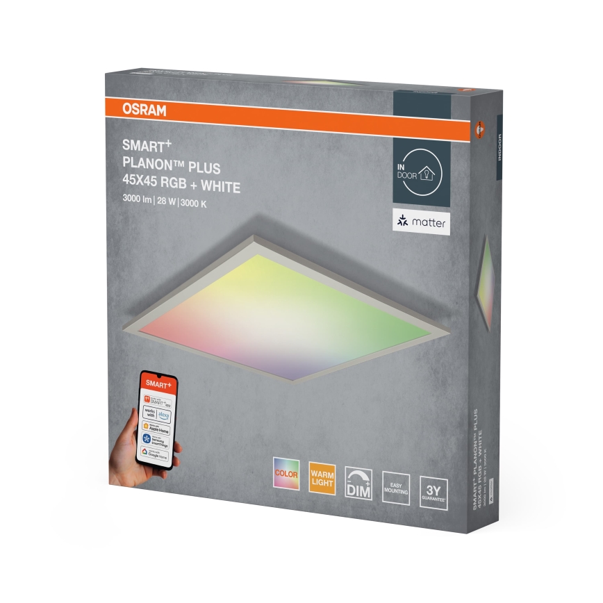 Osram - LED RGBW стельовий світильник SMART+ PLANON з регулюванням яскравості LED/28Вт/230В 45x45 см Wi-Fi
