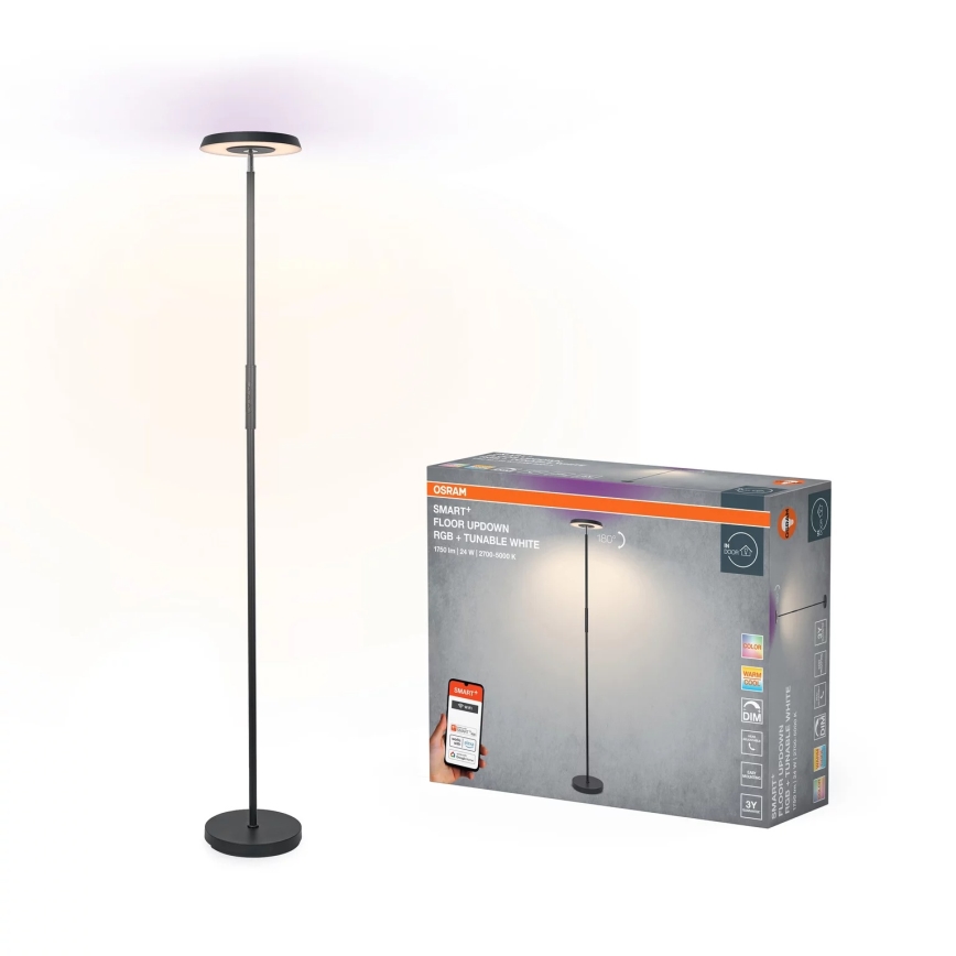 Osram - LED RGBW торшер з регульованою яскравістю SMART+ FLOOR LED/24W/230V 2700-5000K Wi-Fi