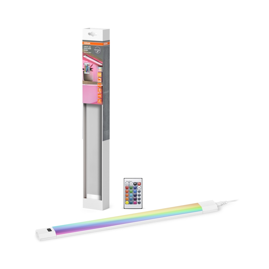 Osram - світлодіодний RGBW димований підкухонний світильник LINEAR EDGE LED/8 Вт/230 В 50 см білий + пульт дистанційного керування