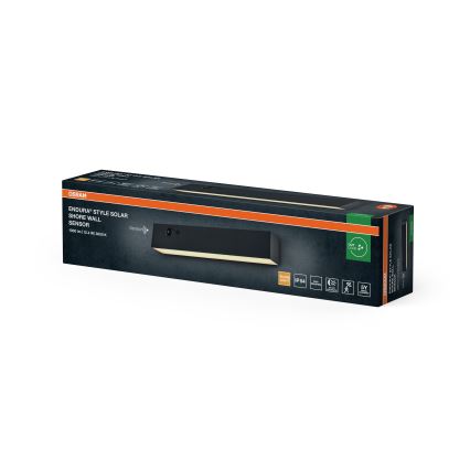 Osram - LED солнечный настенный светильник с датчиком ENDURA STYLE LED/12,4W/4,2V 2000 mAh IP54 антрацит