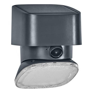 Osram - LED Солнечный настенный светильник с датчиком ENDURA STYLE LED/10,3W/4,2V 2000 mAh IP54 антрацит