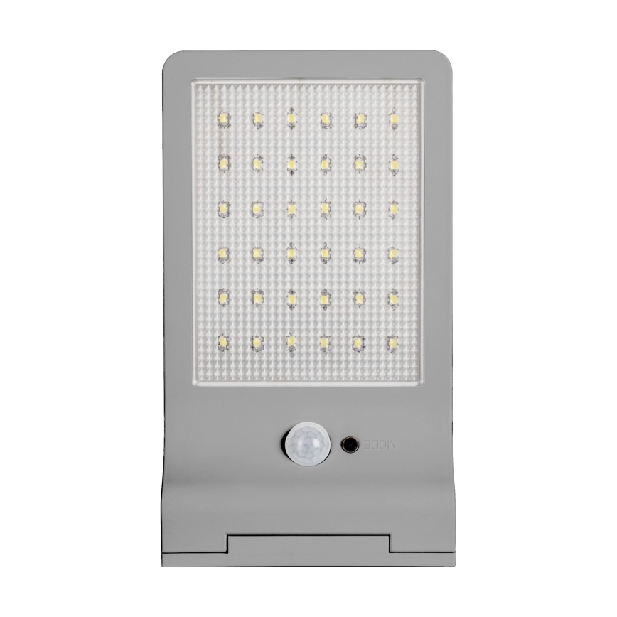 Osram - Сонячний настінний світильник із датчиком DOORLED LED/3W/3,3V 2000 mAh IP44 сріблястий