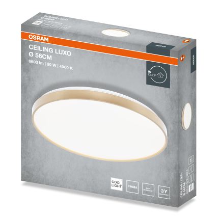Osram - LED стельовий світильник CEILING LUXO LED/60W/230V, діам. 56 см, золотистий