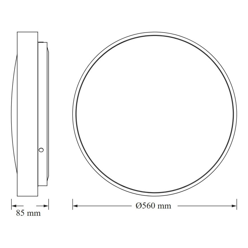 Osram - LED стельовий світильник CEILING LUXO LED/60W/230V, діам. 56 см, золотистий