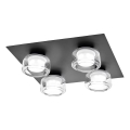 Osram - LED стельовий світильник для ванної кімнати ORBIS FLAME 4xLED/5,5W/230V 3000/4000K IP44 чорний