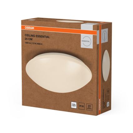 Osram - LED стельовий світильник ESSENTIAL LED, 13 Вт / 230 В / 4000 К, діаметр 25 см