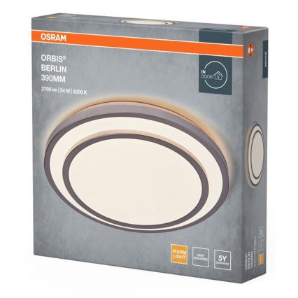 Osram - LED-стельовий світильник ORBIS BERLIN, 24 Вт, 230 В, діаметр 39 см