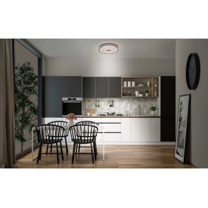 Osram - LED стельовий світильник ORBIS CRISTALLY LED/50W/230V 2700/4000/6000K діам. 43 см білий/чорний