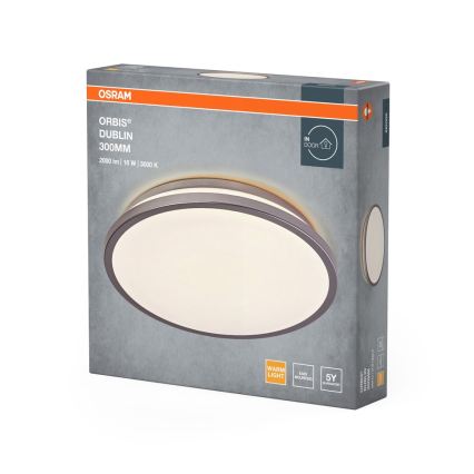 Osram - LED стельовий світильник ORBIS DUBLIN LED/16 Вт/230 В, діаметр 30 см, сріблястий