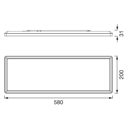 Osram - LED стельовий світильник PLANON EASYFIX LED/24W/230V 2800/4000/6000K IP54 білий