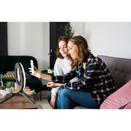 Osram - Диммируемая настольная LED-лампа со штативом и держателем для видеоблогинга LED/5,5 Вт/USB 3000–6500 К 210 мА·ч